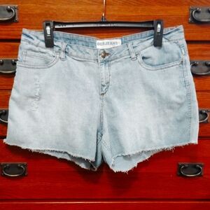 Light Wash Women's Distressed Denim Shorts
